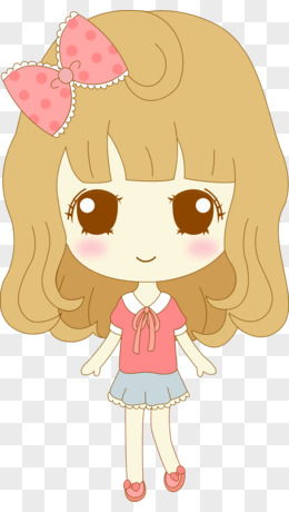 卡通小女孩圖片素材 免費PNG設計圖大全，圖精靈動畫資源推薦